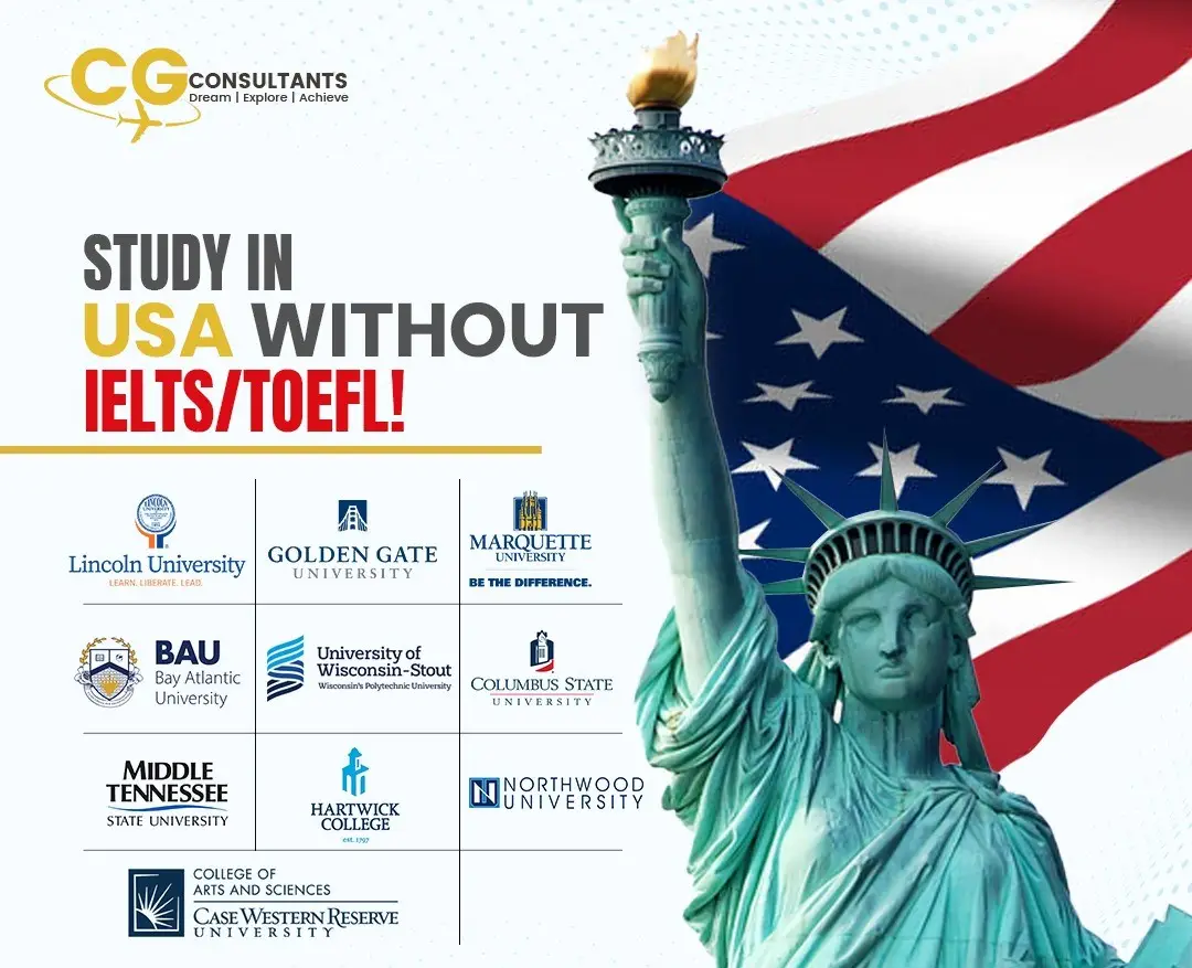 study in USA without IELTS